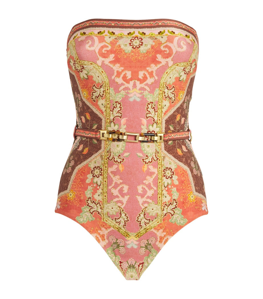 Multi Printed Belted Wylie Swimsuit