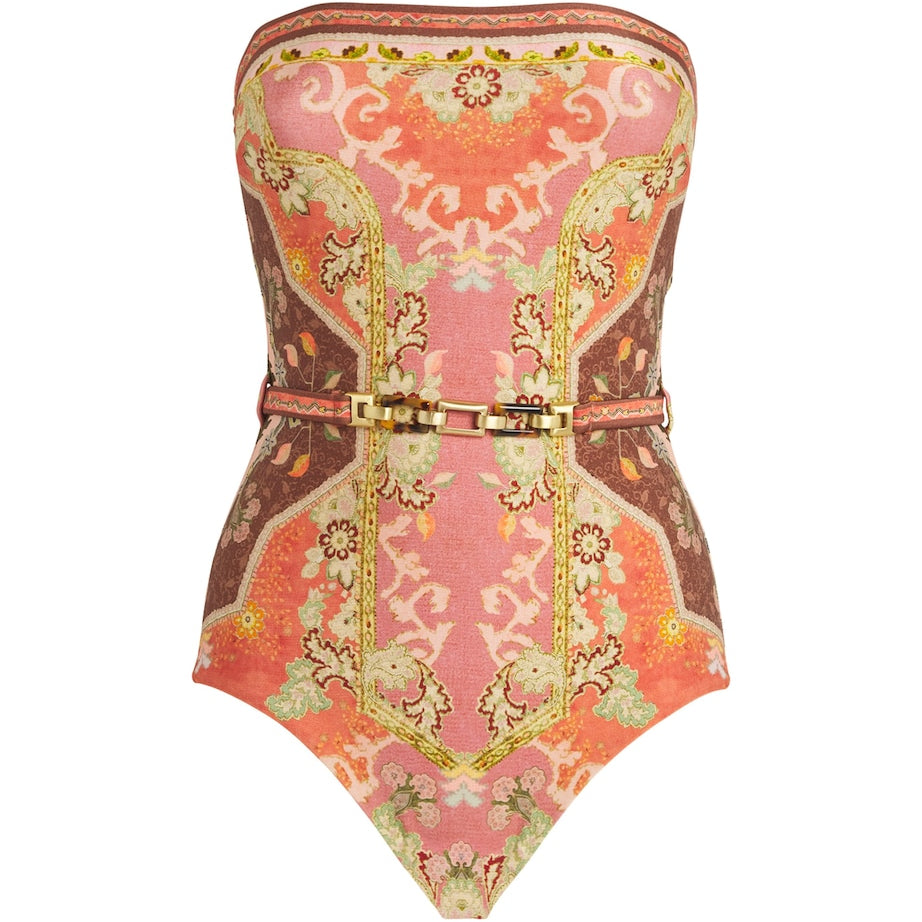 Multi Printed Belted Wylie Swimsuit