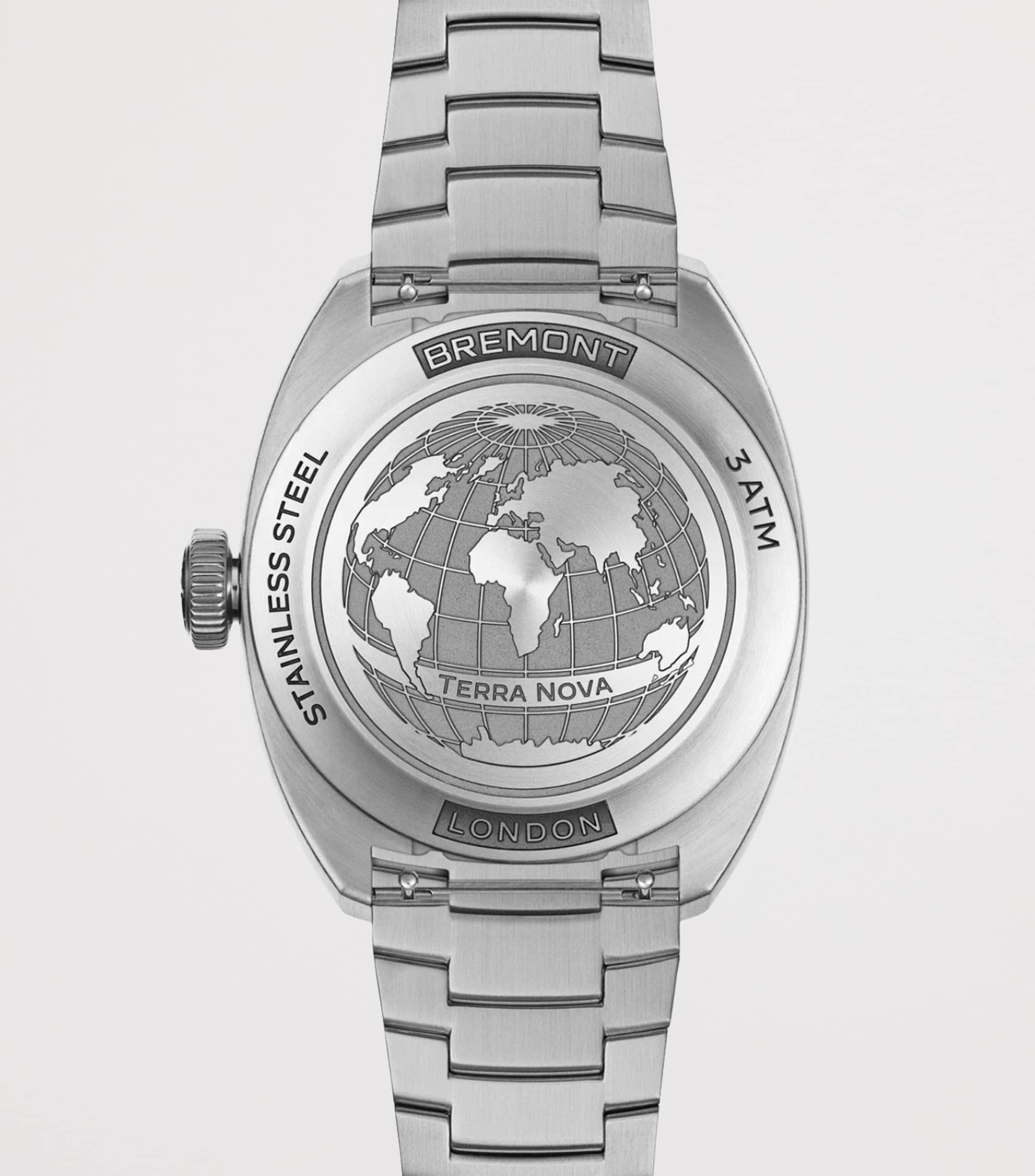 Stainless Steel Terra Nova Jumping Hour Watch 38mm