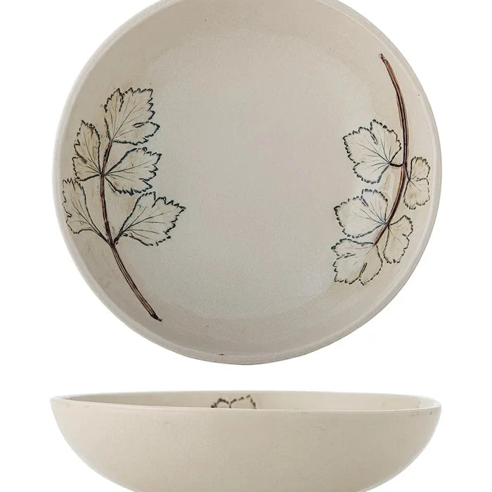 Bloomingville büyük taş çömlek salata kasesi 26 x 7 cm