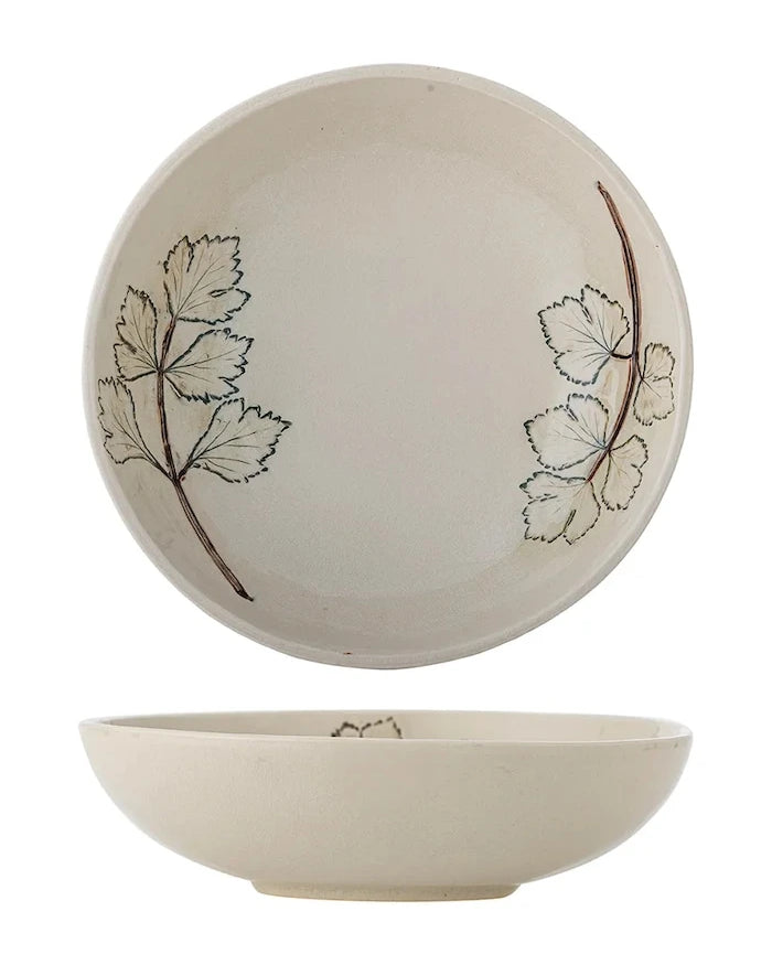 Bloomingville büyük taş çömlek salata kasesi 26 x 7 cm