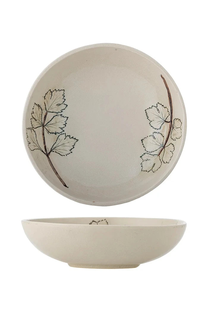 Bloomingville büyük taş çömlek salata kasesi 26 x 7 cm