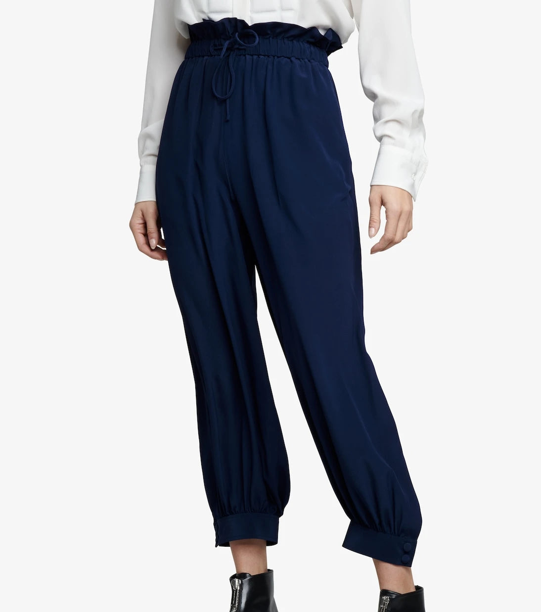 Stella McCartney - Lauryn cuffed silk pants