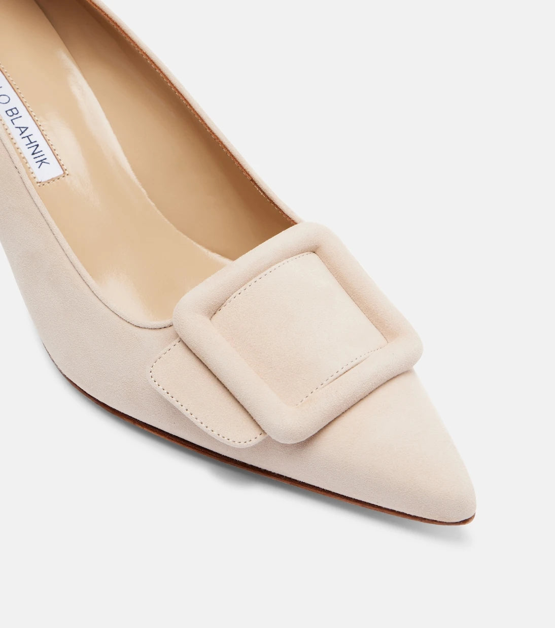 Manolo Blahnik - حذاء مايسال 50 بكعب عالٍ من الشمواه