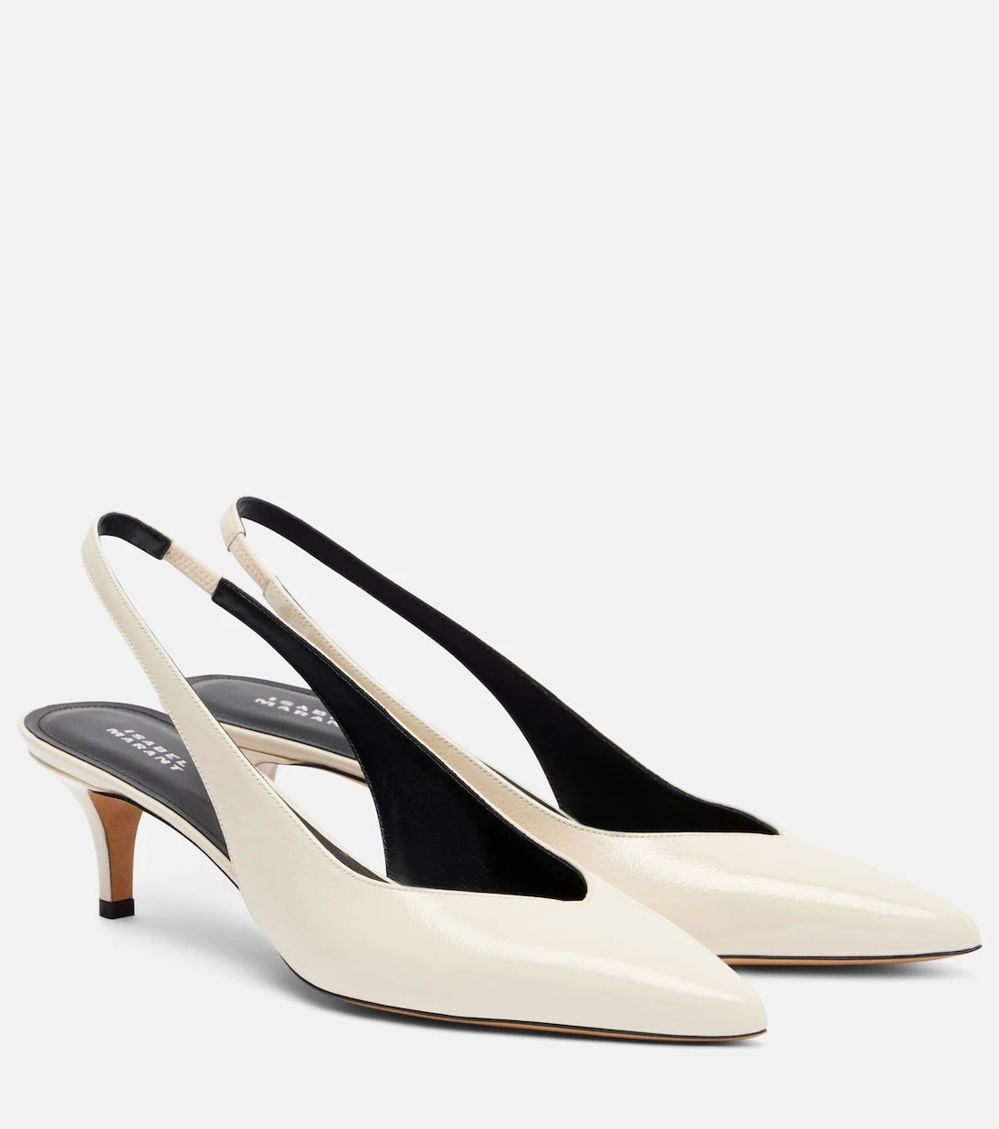 Isabel Marant - Padim 50 patent leather slingback pumps