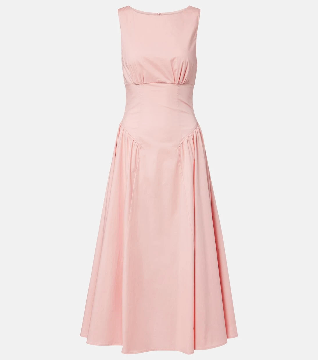 Staud - Gwen cotton poplin midi dress