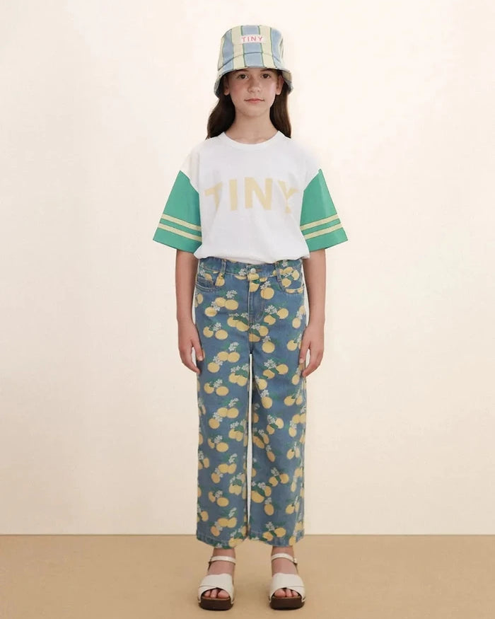 Детски дънки Tinycottons ORANGES DENIM JEANS