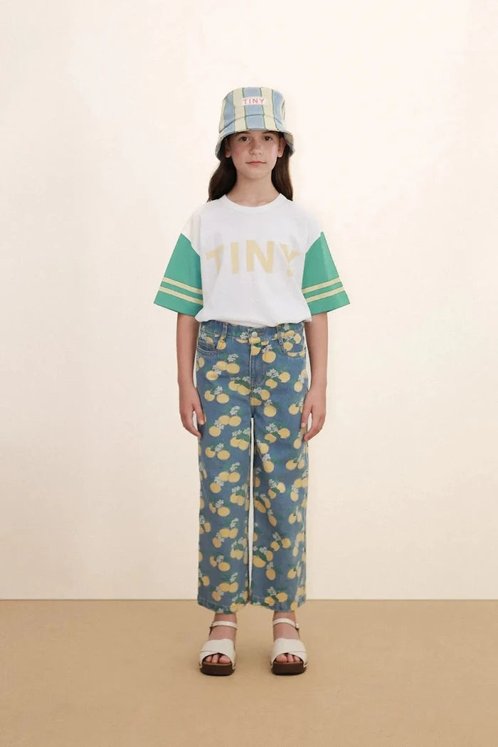 Детски дънки Tinycottons ORANGES DENIM JEANS