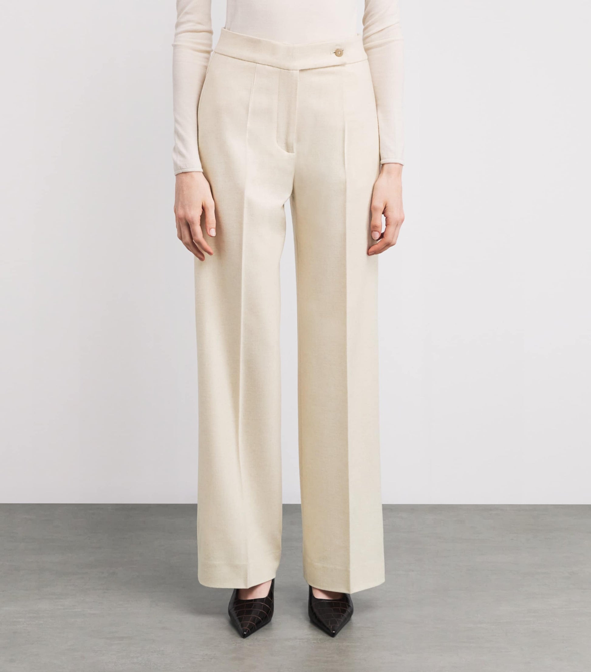 Cashmere Straight Tailored Trousers