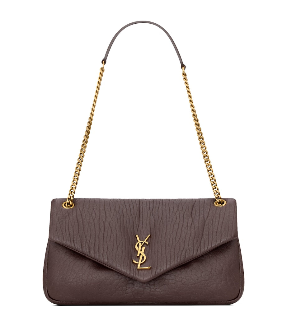 Saint Laurent Pink Medium Lambskin Calypso Shoulder Bag