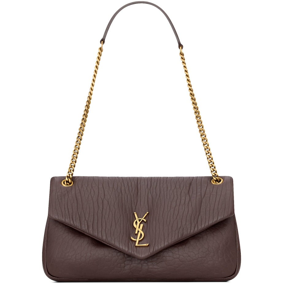 Saint Laurent Pink Medium Lambskin Calypso Shoulder Bag