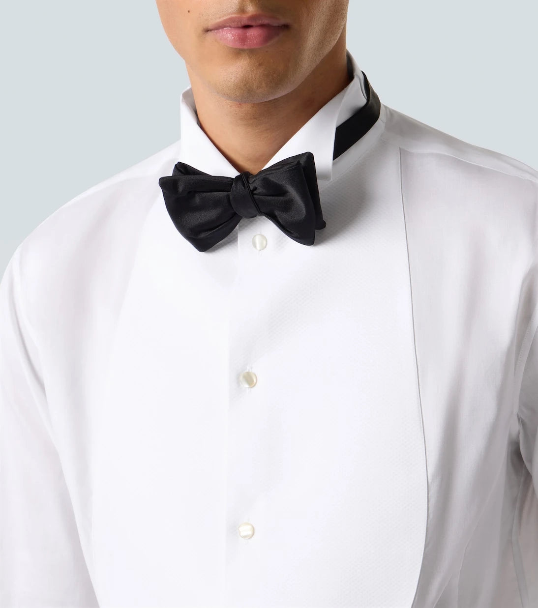 Giorgio Armani - Cotton poplin tuxedo shirt