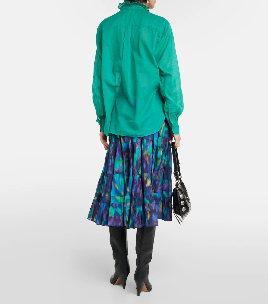 Marant Etoile - Ruffle-trimmed cotton shirt