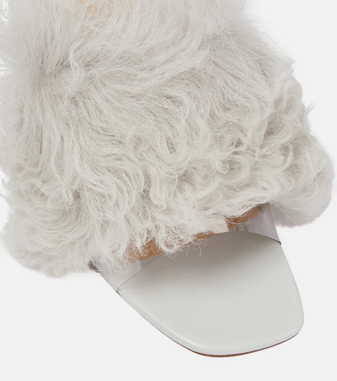 Magda Butrym - Shearling PVC mules
