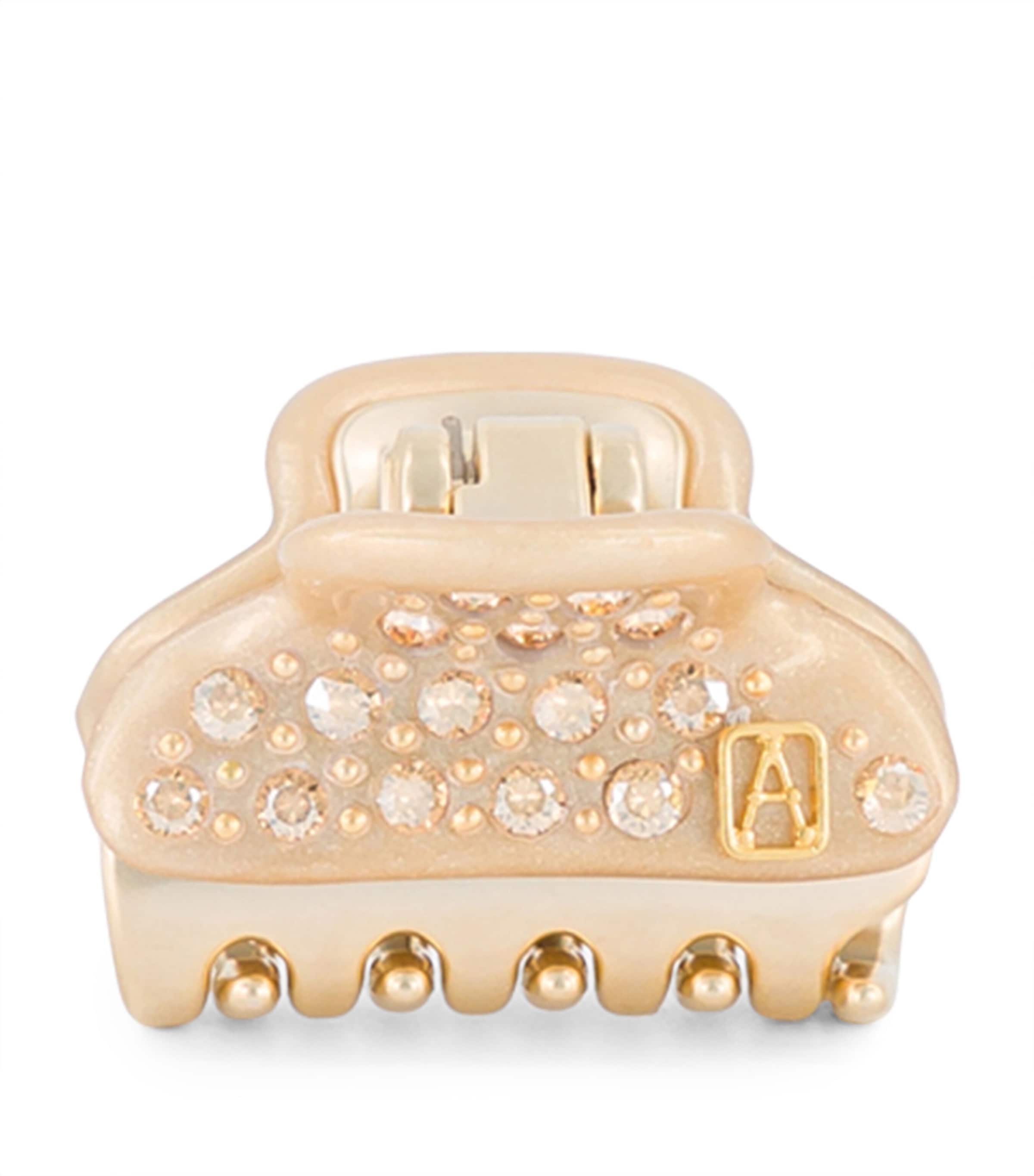 Alexandre de Paris Gold-Plated Crystal-Embellished Claw Hair Clip