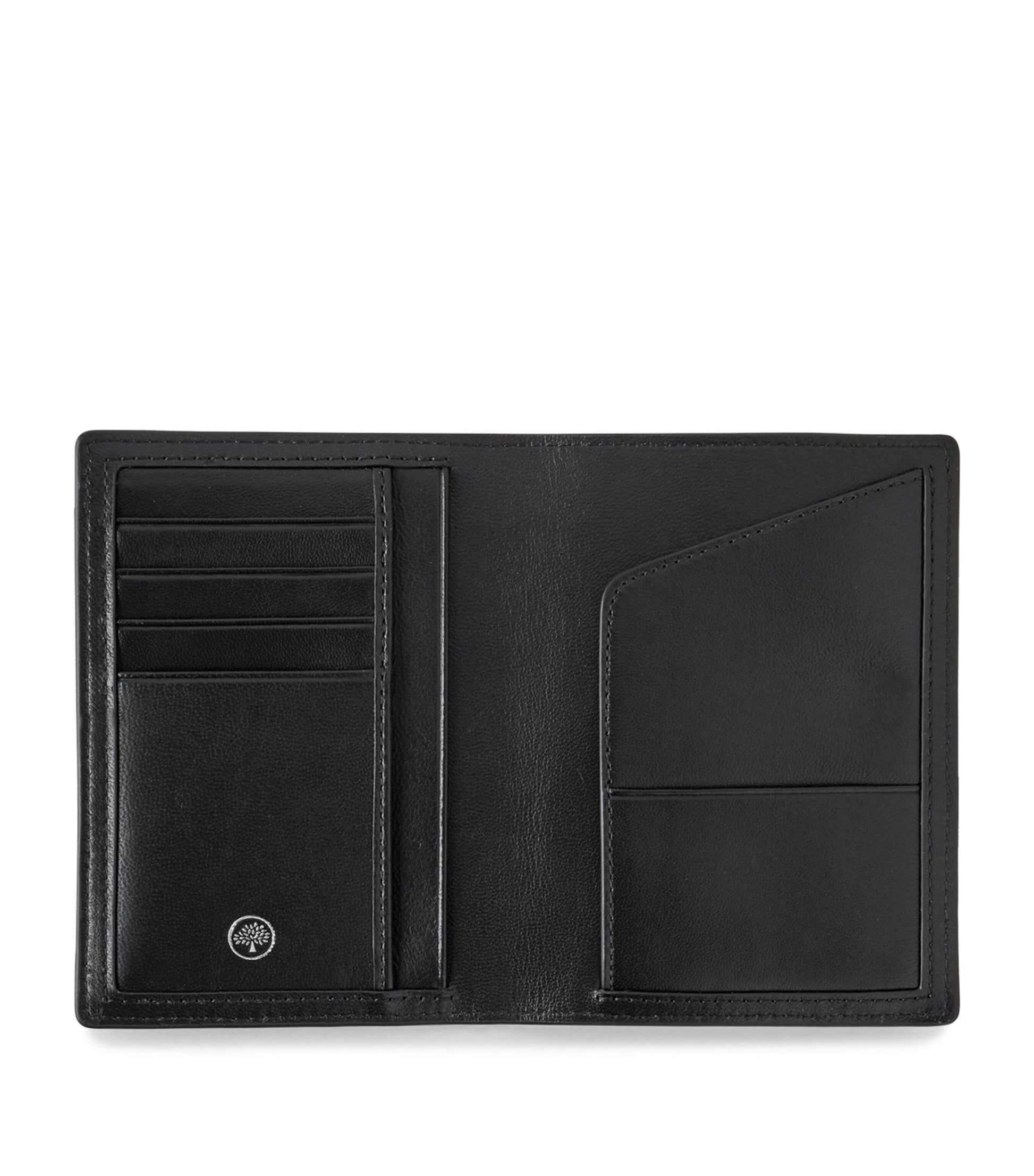 Grained Leather Passport Holder