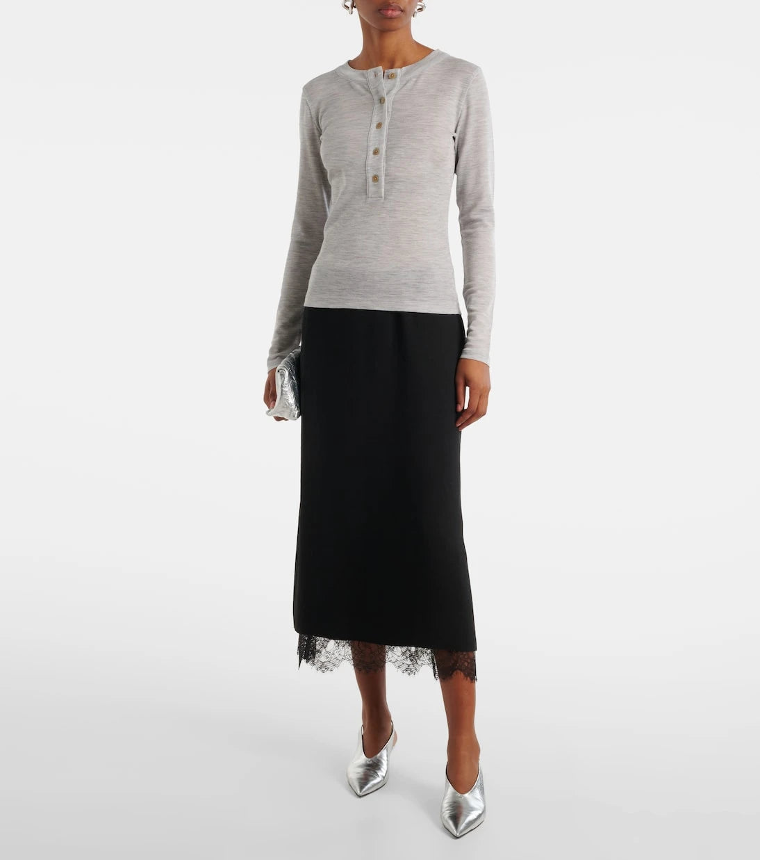 Vince - Henley wool top