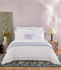 Pima Cotton Athena Celeste Double Duvet Cover (200cm x 200cm)