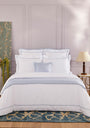 Pima Cotton Athena Celeste Double Duvet Cover (200cm x 200cm)