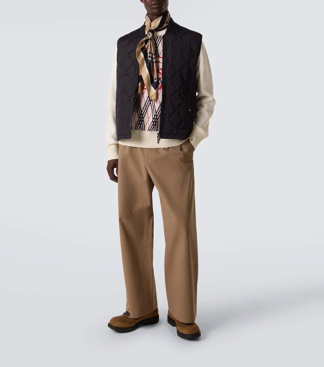 Burberry - Argyle jacquard sweater