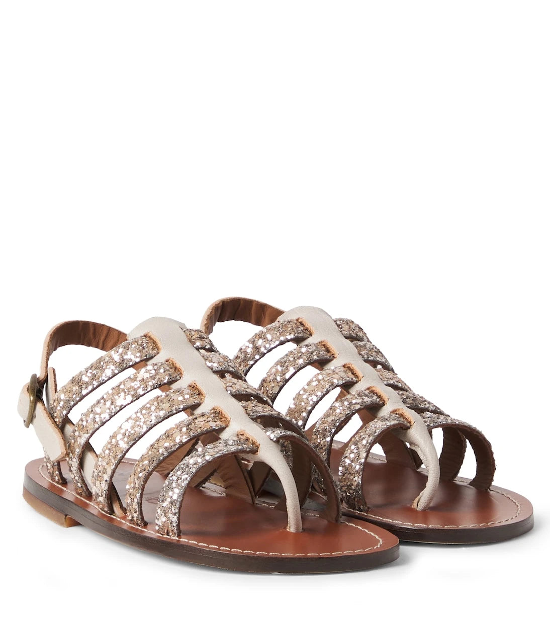 PèPè - Sequined leather sandals