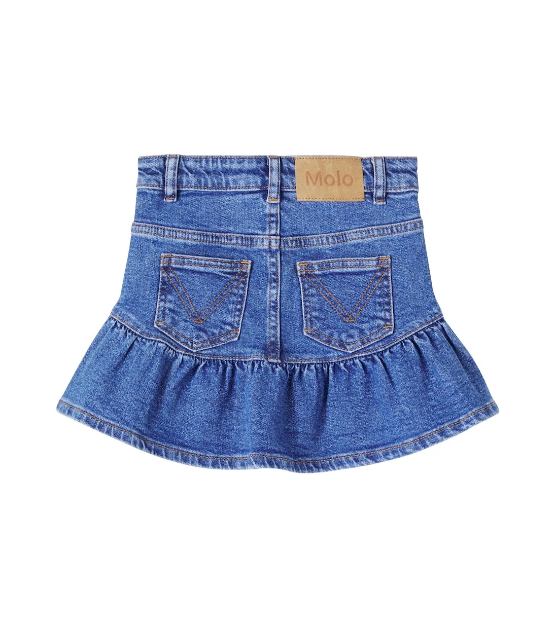 Molo - Bridget ruffled denim skirt