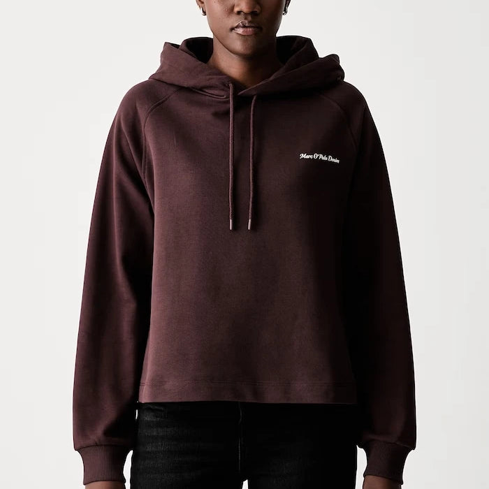 Marc O'Polo kadın pamuklu kapüşonlu sweatshirt