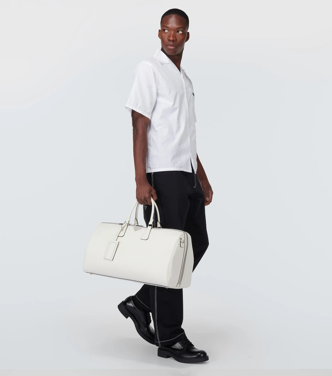 Prada - Leather duffel bag