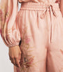 Zimmermann Pink Silk Cascadian Trousers