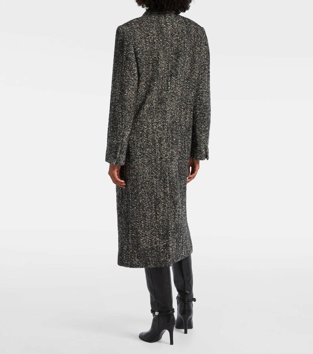 Isabel Marant - Ebyane chevron wool-blend tweed coat