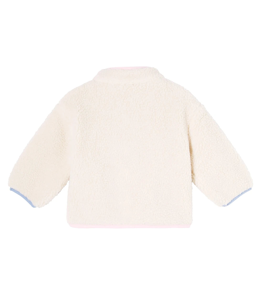 Stella McCartney Kids - جاكيت من صوف تيدي مزين برقع للأطفال