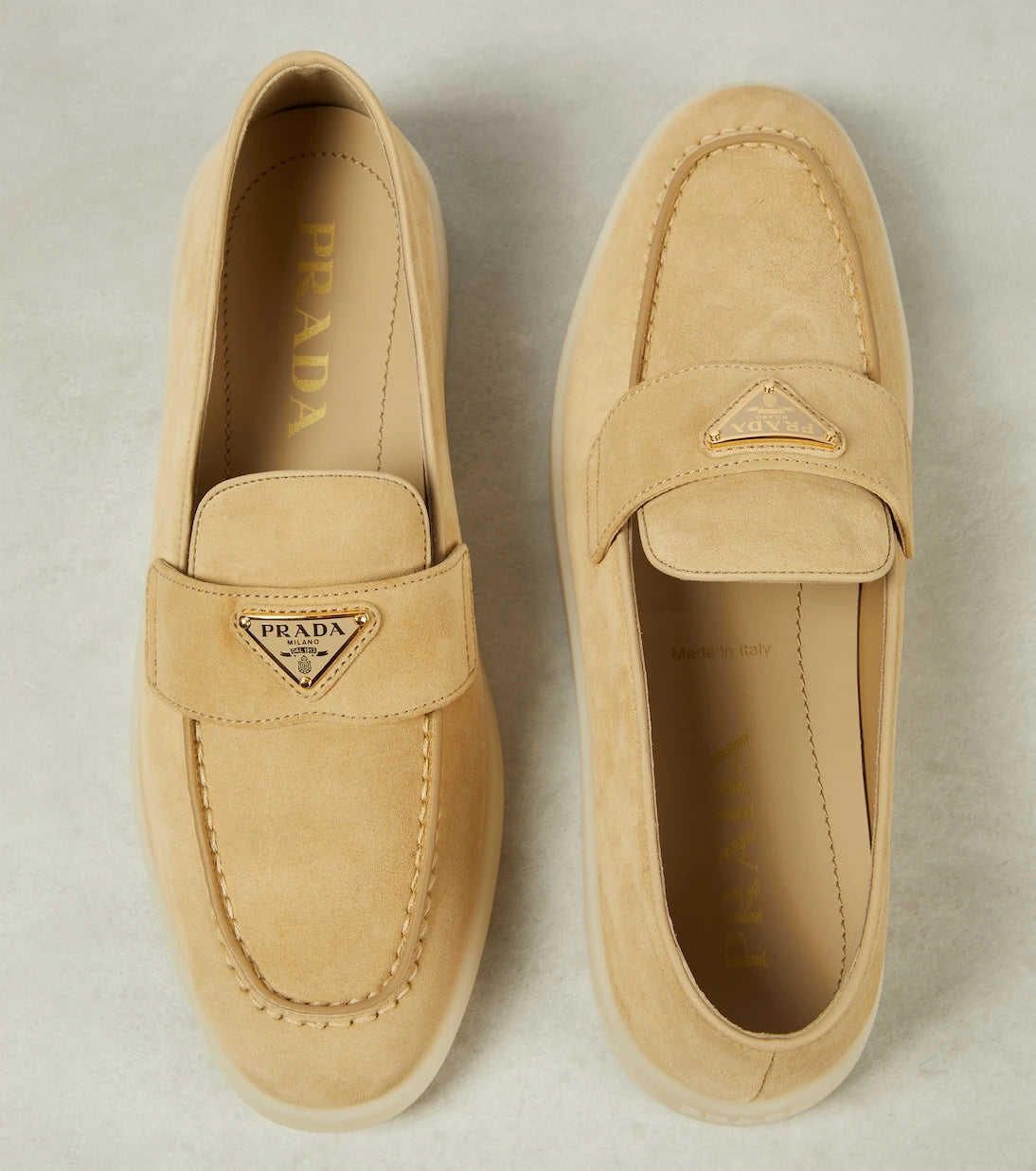 Prada - Saint Tropez suede loafers