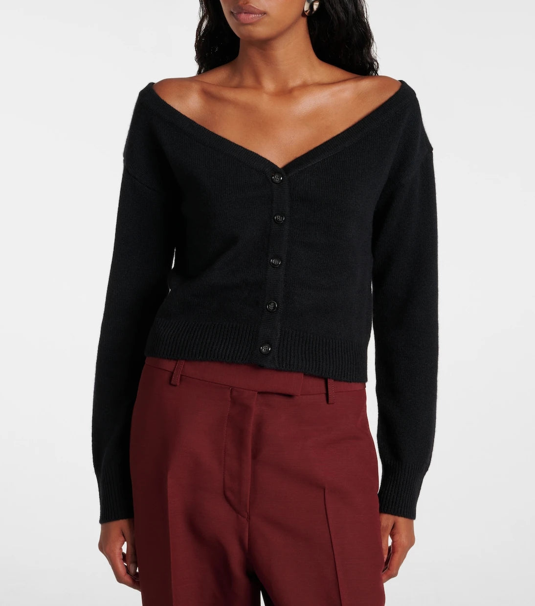 Lisa Yang - Beata off-shoulder cashmere cardigan