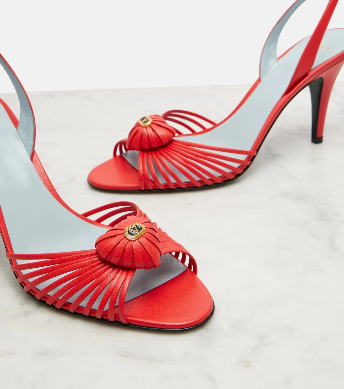 Valentino Garavani - Royal 90 leather slingback sandals