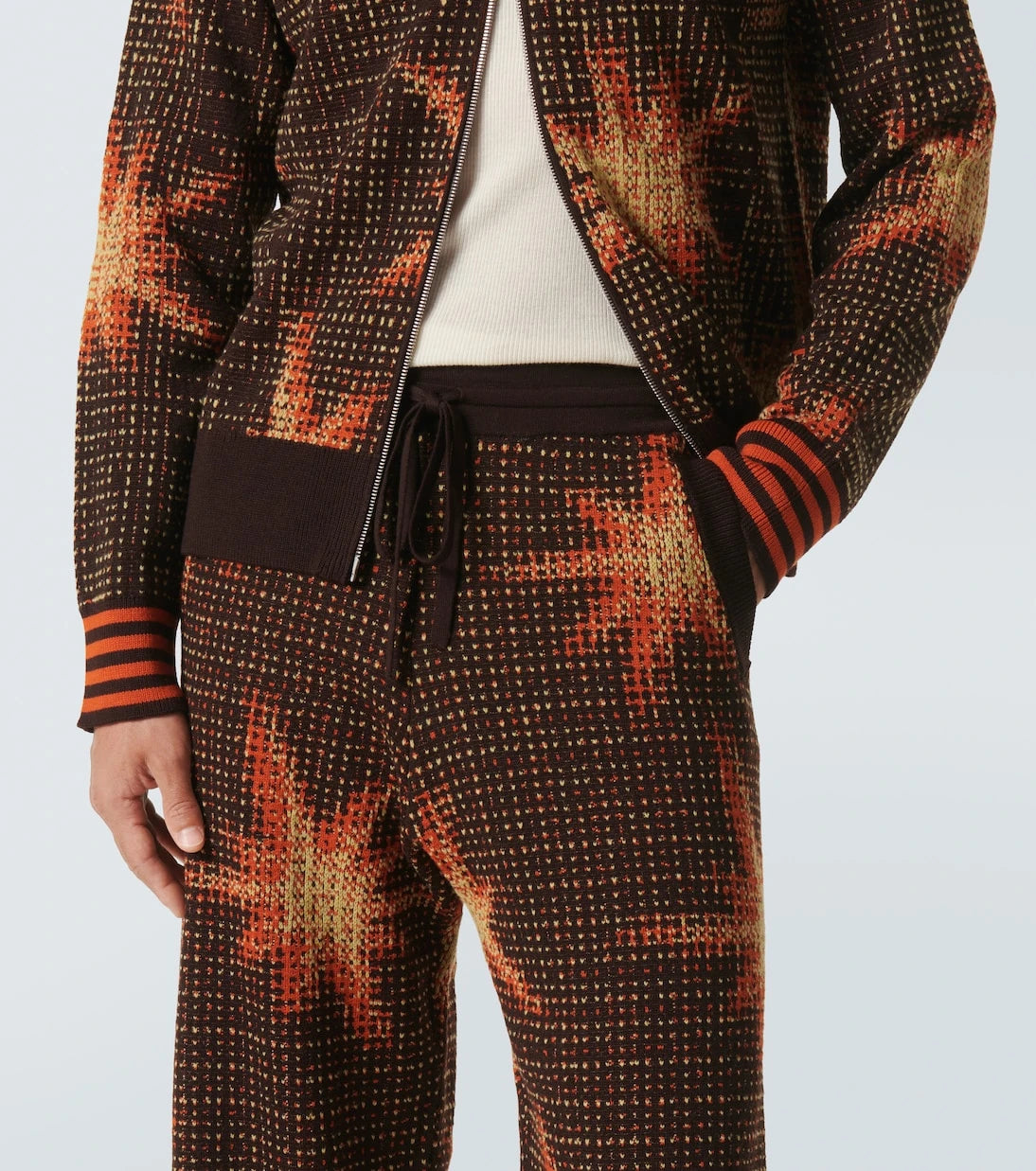 Dries Van Noten - Printed wool-blend sweatpants