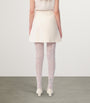 Valentino Ivory Virgin Wool-Silk Mini Skirt