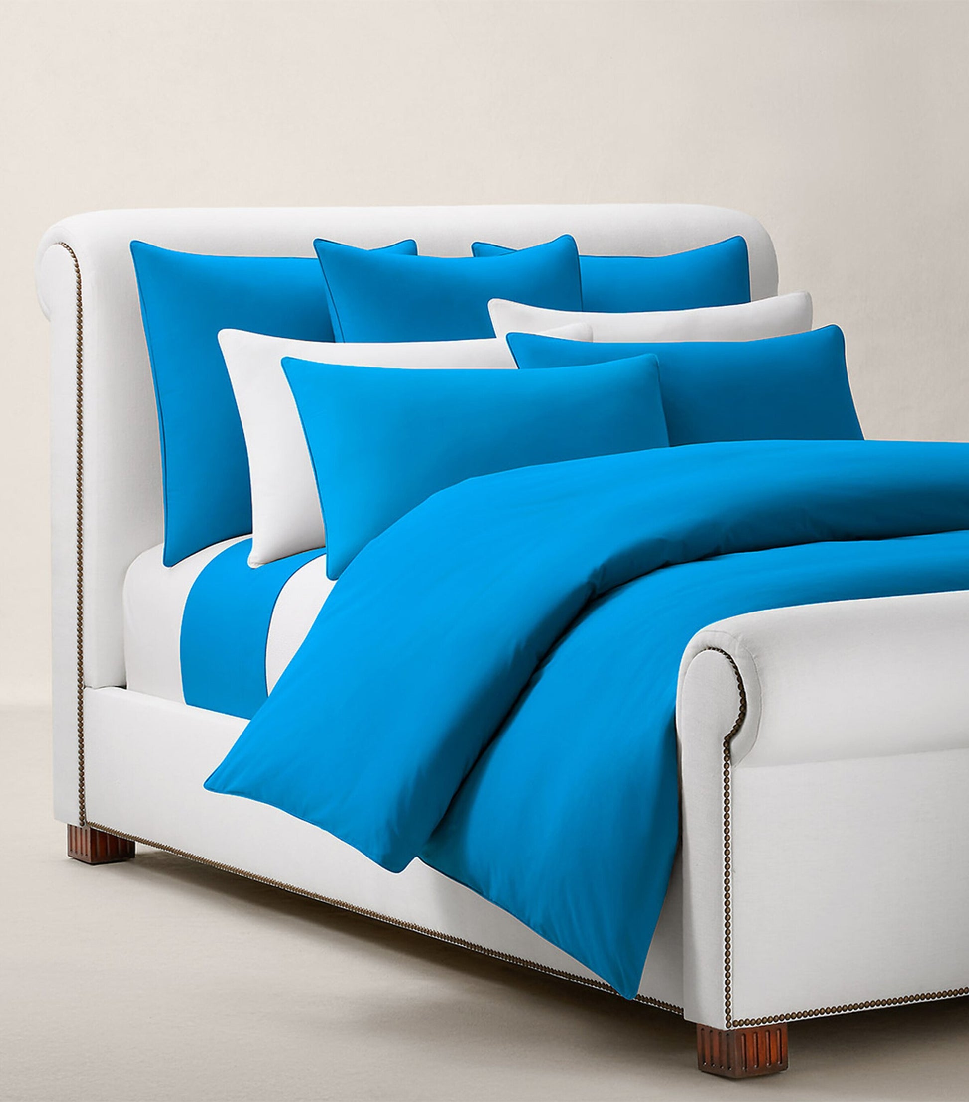 Cotton Polo Pony Euro King Fitted Sheet (160cm x 200cm)