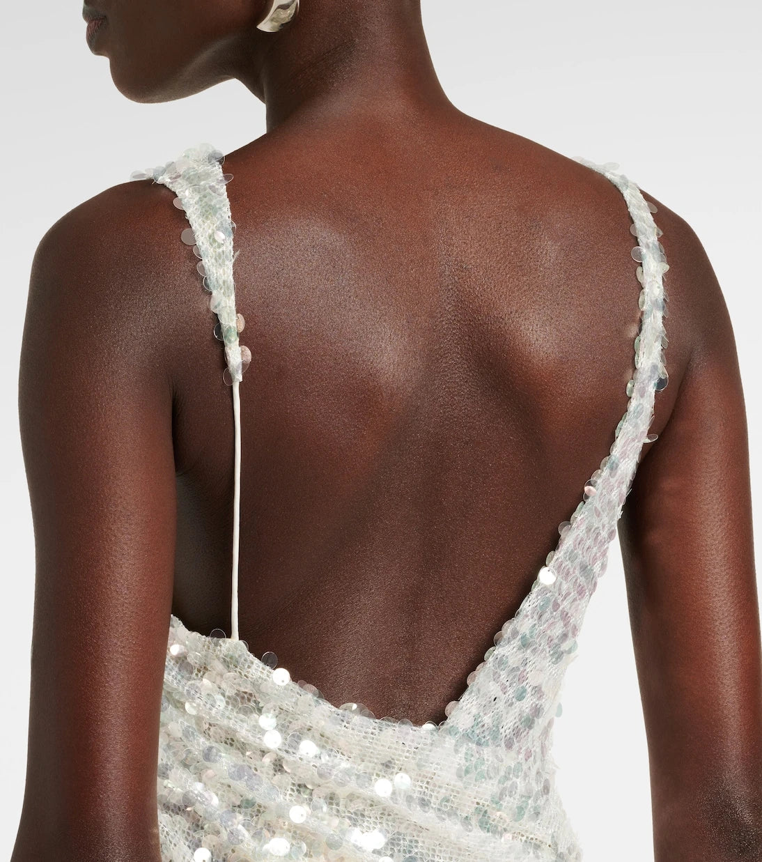 Christopher Esber - Opaline sequined lace-trimmed minidress
