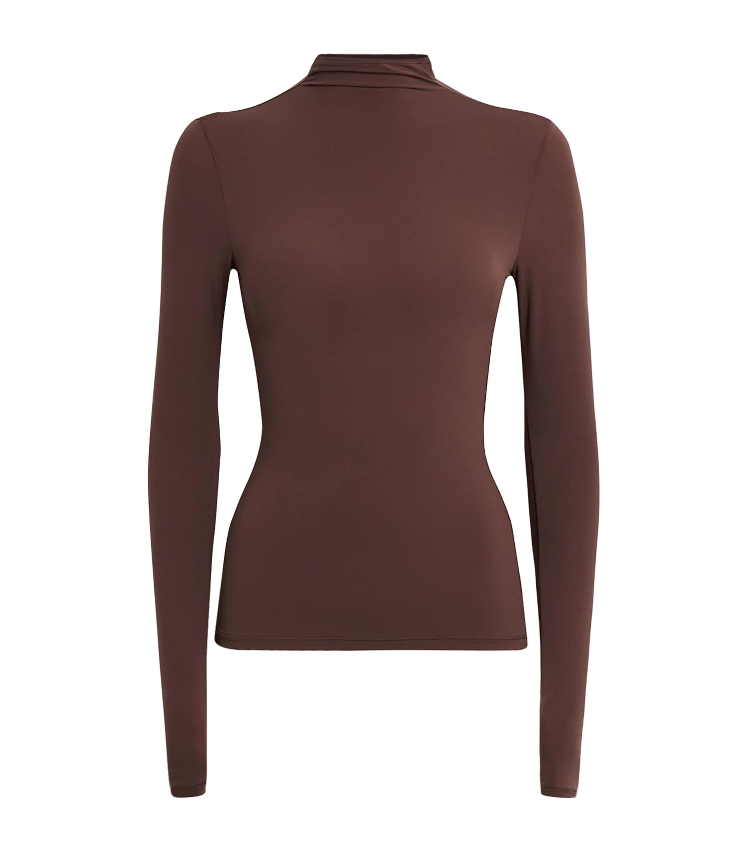 Skims Brown Fits Everyone Rollneck Top