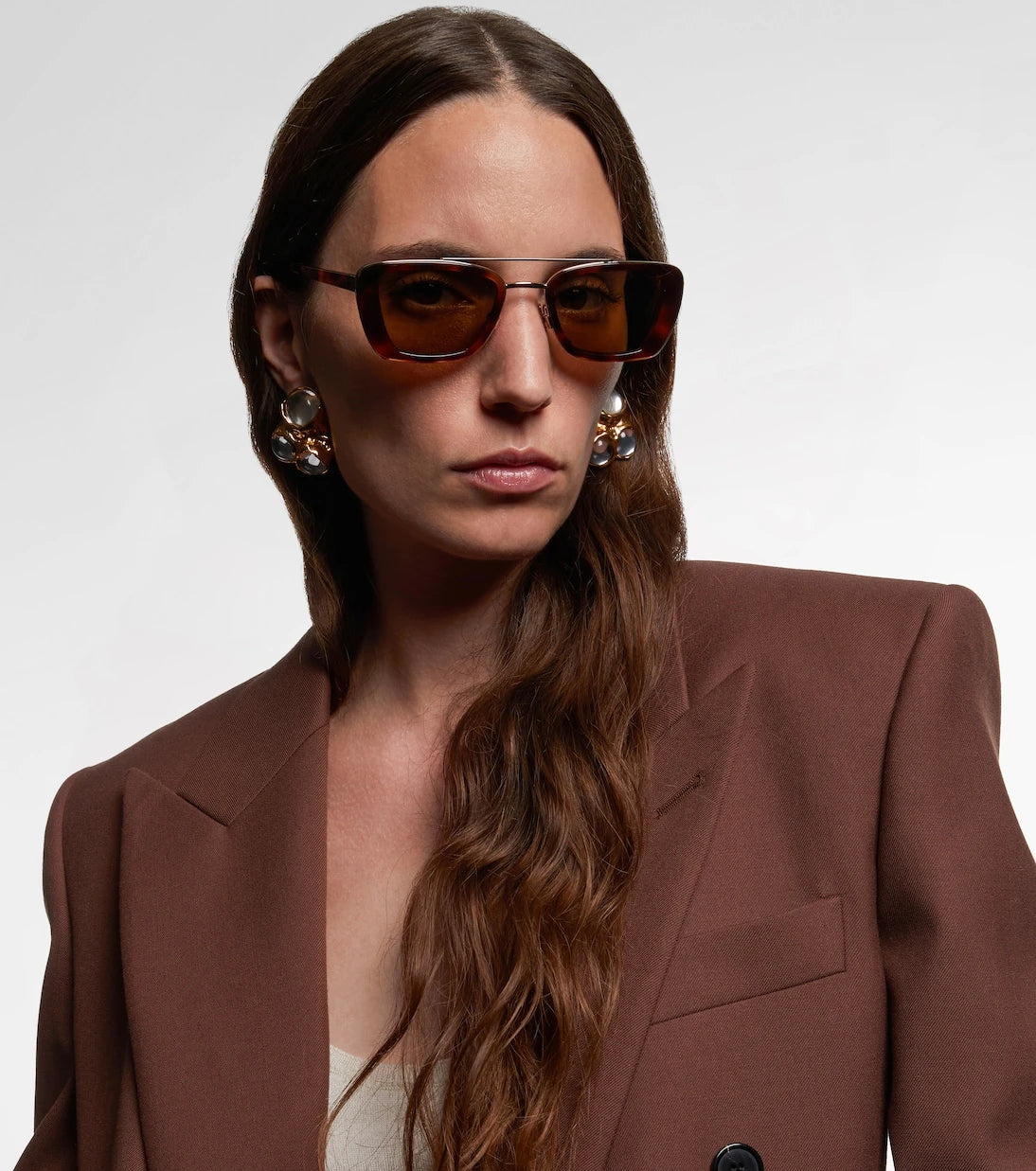 Saint Laurent - نظارة شمسية SL 825 مربعة