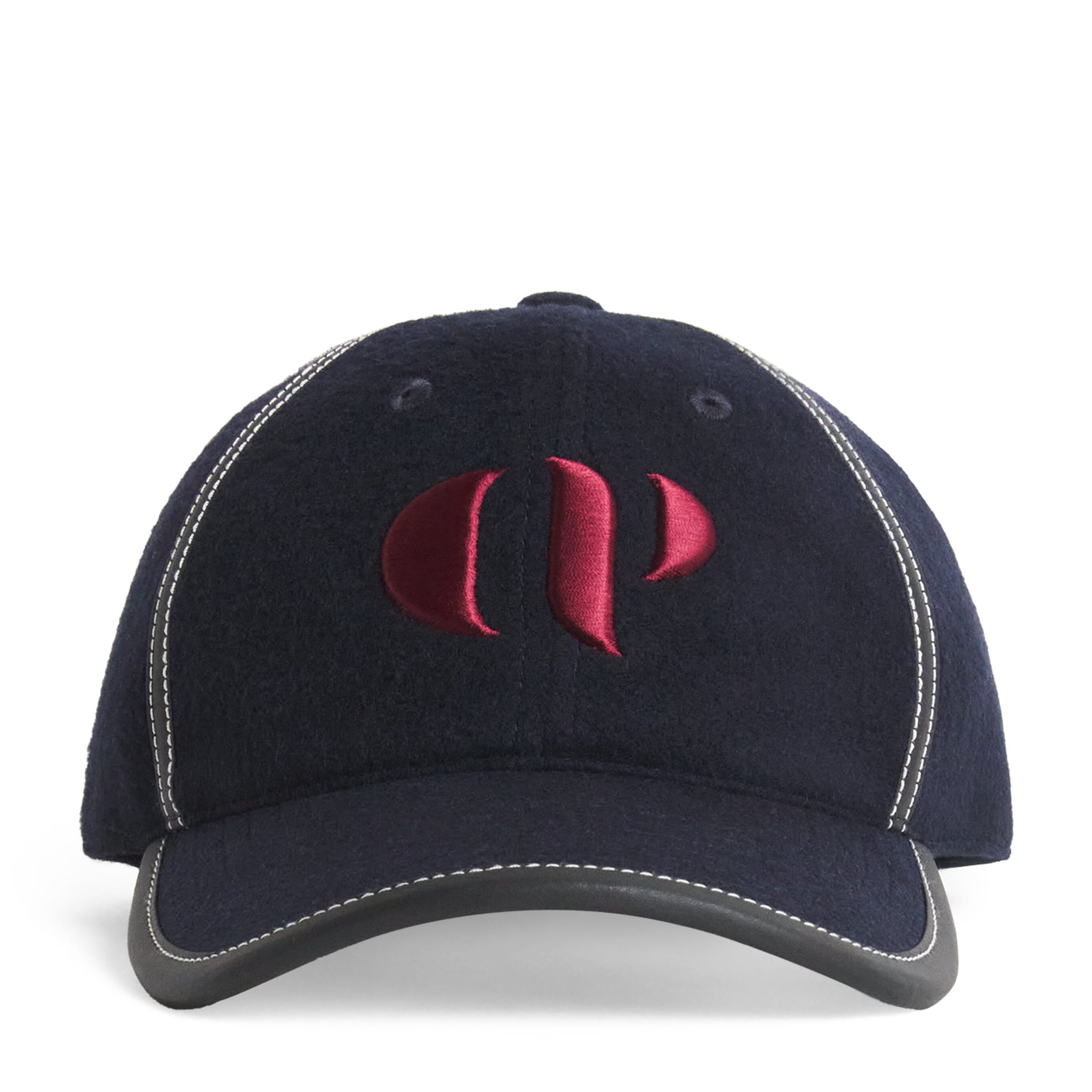 Wool-Blend CP Logo Baseball Cap NAVY