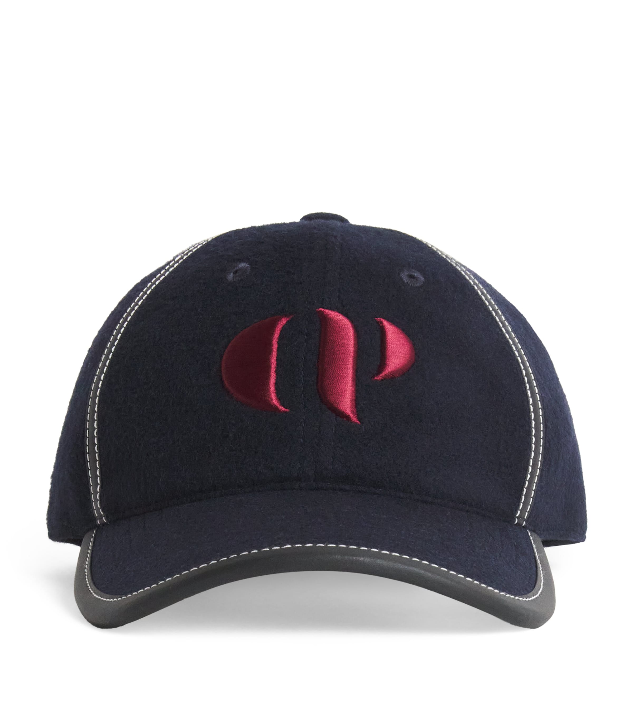 Wool-Blend CP Logo Baseball Cap NAVY