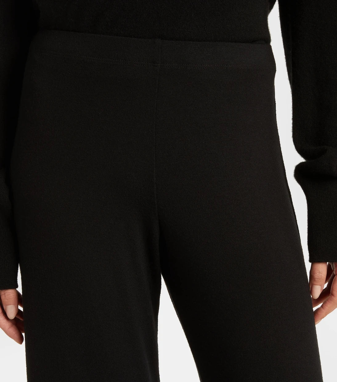 Leset - Lauren mid-rise jersey wide-leg pants