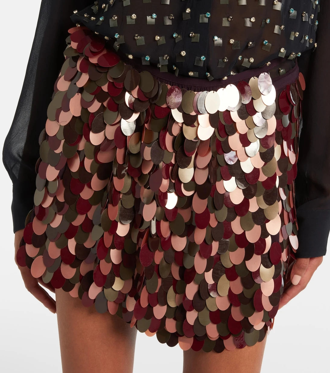 Dries Van Noten - Sequined miniskirt