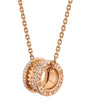Rose Gold and Diamond B.zero1 Rock Pendant Necklace