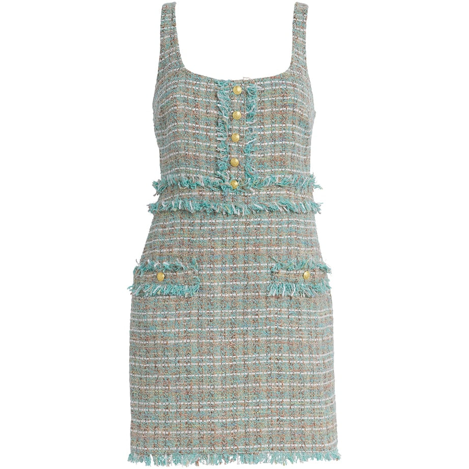 L'Agence Multi Tweed Valli Mini Dress