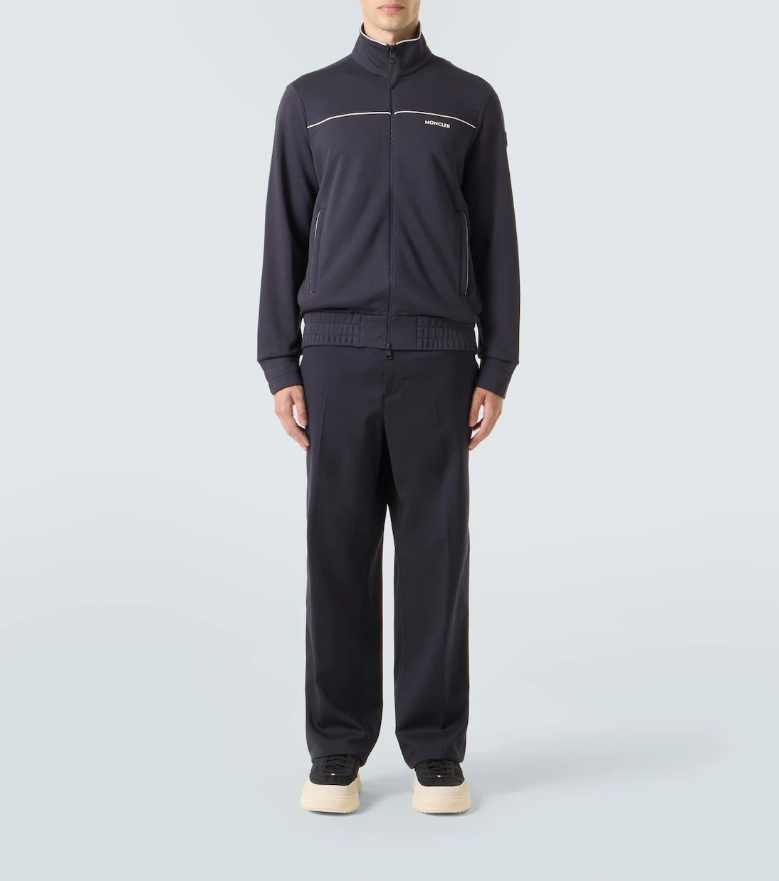Moncler - Technical jersey zip-up sweatshirt