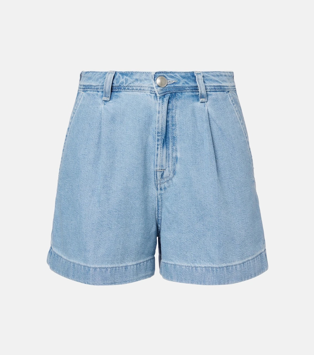 7 For All Mankind - Hana pleated denim shorts