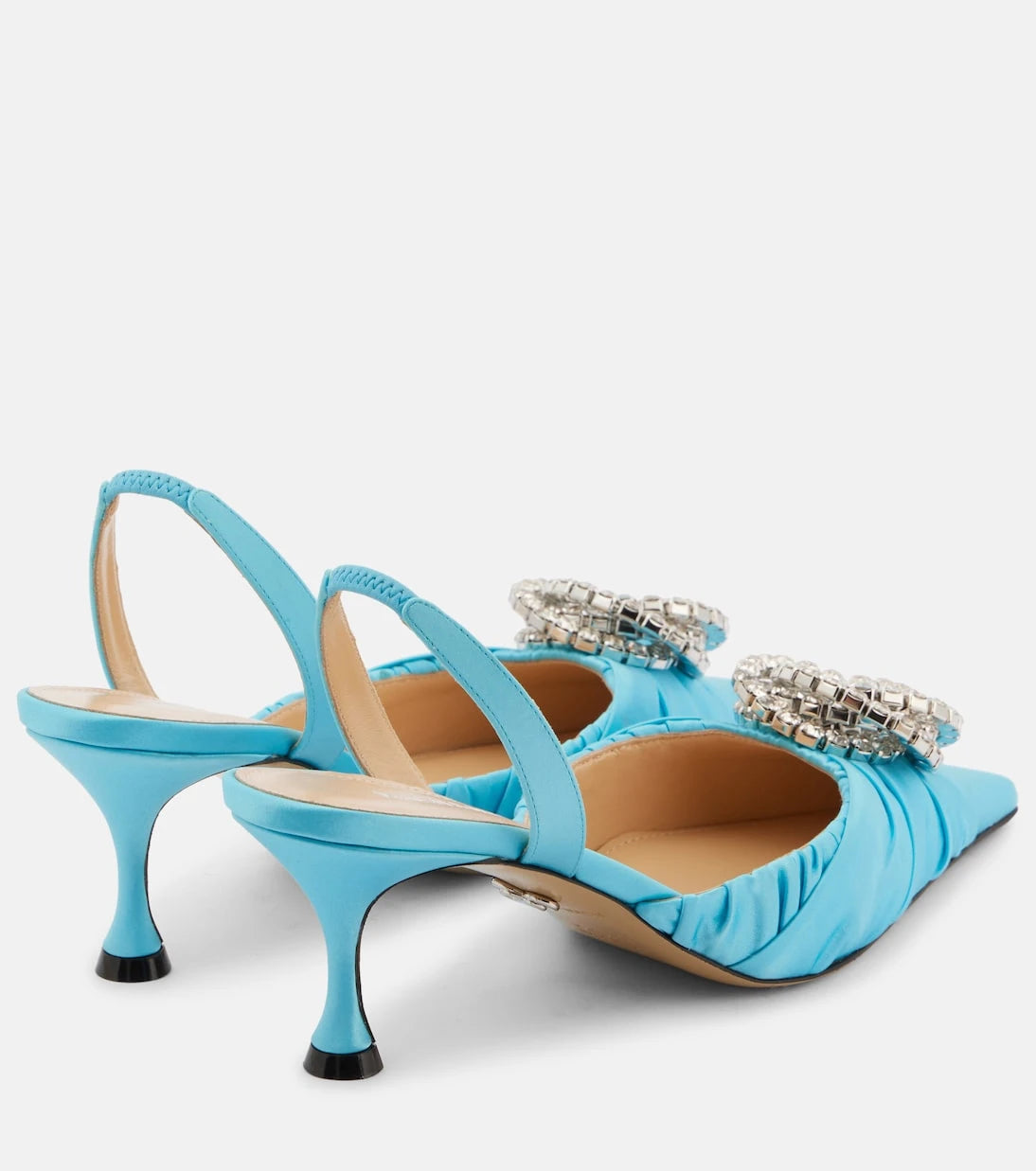 Mach & Mach - Galaxy 65 satin slingback pumps