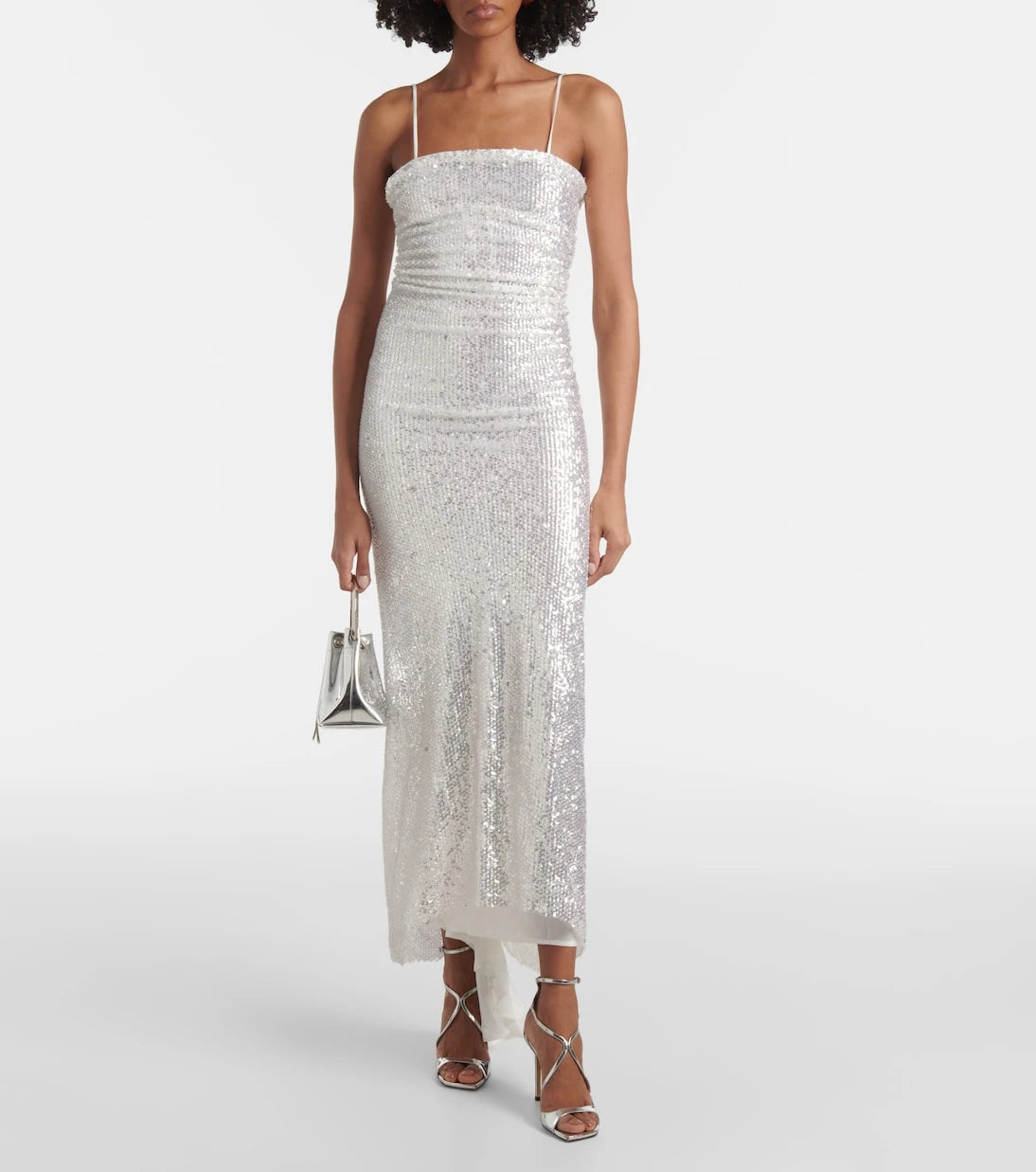 Jacques Wei - Sequined slip dress